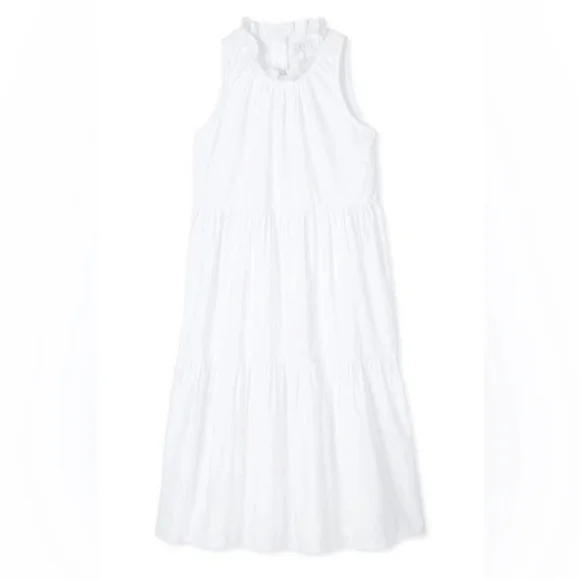 LAKE Tiered Brunch Dress Ruffled Neck Sleeveless - Picture 3 of 6